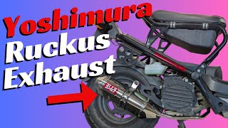 Installing a Yoshimura exhaust on a Honda Ruckus