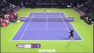 Victoria Azarenka Vs. Serena Williams - WTA Doha QATAR 2013 Final - Championship Point