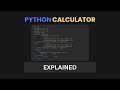 Learn Python Fast: Simple Calculator Tutorial (with explanation)