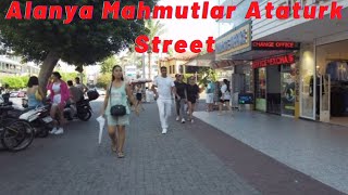 Alanya Atatürk Caddesi ! Alanya Çarşısı ! Alanya Türkiye Yürüyüş Turu !