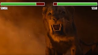 Simba vs. Scar WITH HEALTHBARS | Final Fight | HD | The Lion King 2019