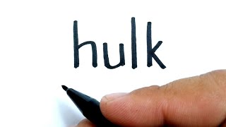 Amazing, How to turn words HULK into hulk avengers from marvel