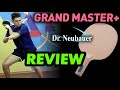 Review Dr Neubauer GRAND MASTER+ blade for modern defence test, chopping 40+ plastic ball SL and ABS