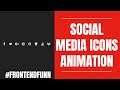 Font Awesome Social Media Icons Animation