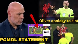 MICHAEL OLIVER APOLOGIZES TO LIVERPOOL FANS AFTER CONTROVERSIAL DECISION! PGMOL SPEAKS OUT!