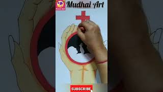 International Girl Childday Drawing||How to Draw Girl Child day drawing ||Save Girl drawing||#shorts
