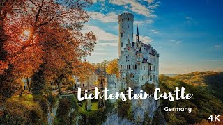 Lichtenstein Castle Drone 4K | Fairy Tale Castle | Germany