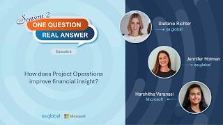 One Question. Real Answer. | S2 E4: How Project Operations Improves Financial Insight