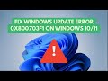 Fix Windows Update Error 0x800703f1 on Windows 10/11 – Step-by-Step Guide!