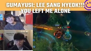 Gumayusi: 'Lee Sang Hyeok (Faker)!!! You left me alone!!! | T1 Stream Moments