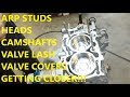 Subaru STI EJ25 build part 5 cylinder heads arp studs bolts