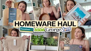 HUGE HOMEWARE HAUL - Nancy Meyers Movie/Cottage Core Aesthetic on a Budget - B&M, Poundland + Asda