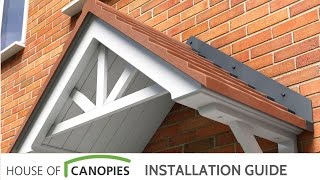 How to fit Duo Pitched Door Canopies