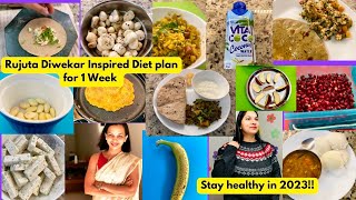 WEEK 1 : I Tried RUJUTA DIWEKAR'S Weight-Loss Diet plan /RUJUTA DIWEKAR'S Healthy Indian diet plan