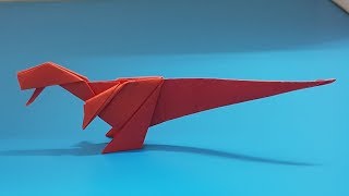 ORIGAMI - Gấp Khủng Long Tyrannosaurus T-Rex || How To Make Dinosaur Tyrannosaurus