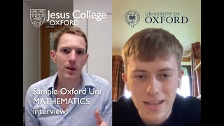 Sample #Oxford Uni MATHEMATICS interview!
