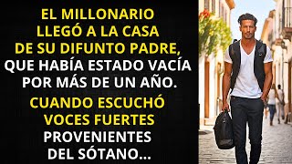 EL MILLONARIO LLEGÓ A LA CASA DE SU PADRE, QUE HABÍA ESTADO VACÍA POR MÁS DE UN AÑO. CUANDO ESCUCHÓ