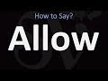 How to Pronounce Allow? (CORRECTLY)