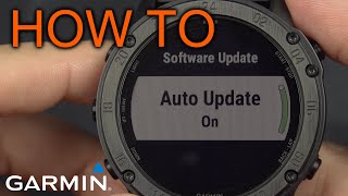 How to Firmware Update Garmin Tactix  Fenix