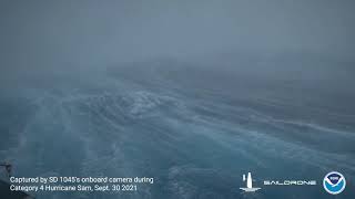 Ocean drone captures video from inside hurricane for first time