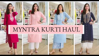 MYNTRA KURTI HAUL Rs. 900 Onwards | MYNTRA KURTI HAUL | Tanu Gupta