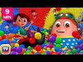 Learn Colours, Alphabets & Numbers | Surprise Eggs Ball Pit Show for Kids | ChuChu TV Funzone 3D