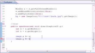 Java Game Development - 34 - Mouselooks draw Method
