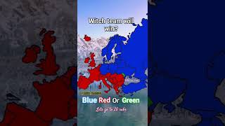 Red Blue or Green? #map #europe #mapping  🟦🟥🟩