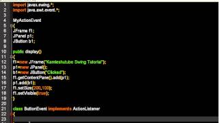 Action Listener Interface || Event Listener || Java Swing Tutorial