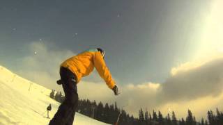 Snowboarding with Bastian Wagner