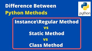 Python Instance vs Static vs Class Method Differences