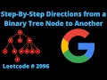 STEP-BY-STEP DIRECTIONS FROM A BINARY TREE NODE TO ANOTHER | PYTHON | LEETCODE # 2096