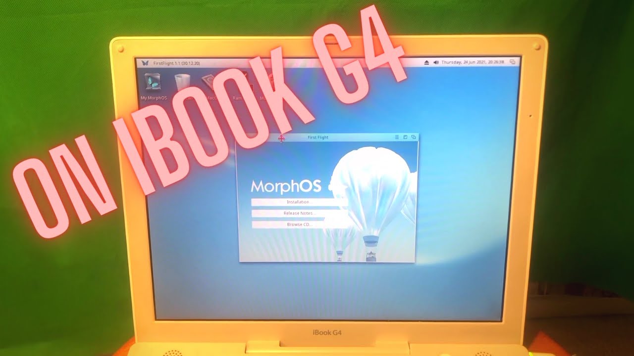 MorphOS On PowerPC | Installing On IBook G4 - YouTube