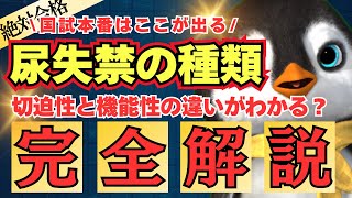 【頻出】絶対に覚えておくべき「尿失禁」の４つの種類を紹介【第37回介護福祉士国家試験対策】