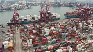 CNXtrans Logistics - Panoramic Daytime View of Port Container Terminal for Sea Freight