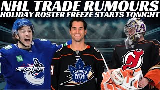NHL Trade Rumours - Leafs, Canucks, Devils, Ducks + NHL Roster Freeze, Waivers & Sens Coach Update