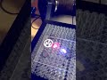 haotian 5w uv laser machine engraving on clear acrylic