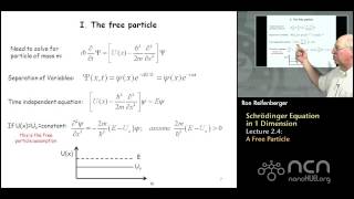 Purdue PHYS 342 L2.4: Schrödinger Equation in 1D: A Free Particle