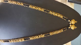 Long patti Mangalsutra design banane ka aasan tarika।Mangalsutra guthne ka design। Gold mangalsutra