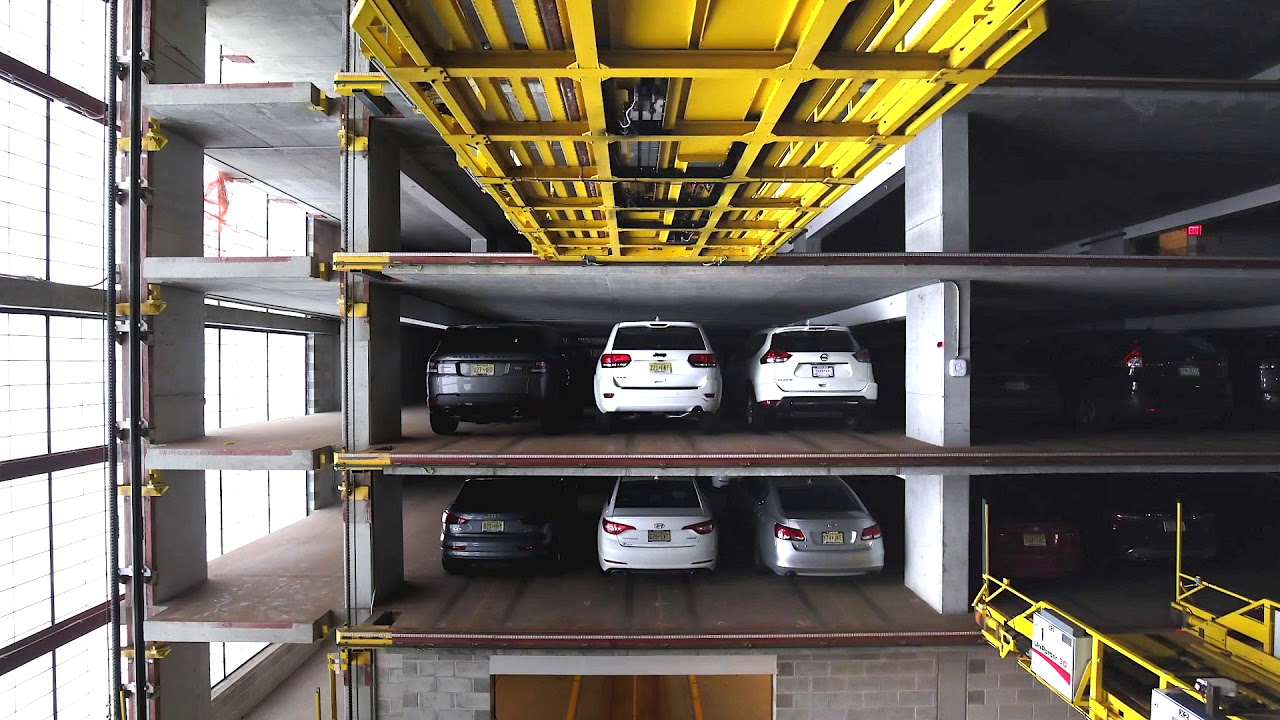 TIMELAPSE Of U-tron Automated Parking System - YouTube