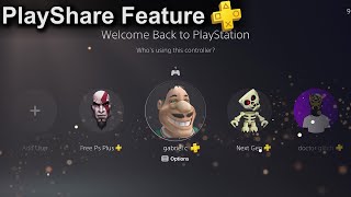 How to share PS PLUS with *New* PlayShare feature!