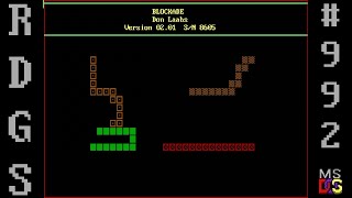 Random DOS Game Show #992: Blockade (1986)