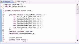 Java Game Development – 29 – Handling Key Events