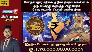 இந்திய பொருளாதாரத்தை மீட்க உதவுமா ரூ.1,76,000,00,00,000? | இன்றைய செய்தி