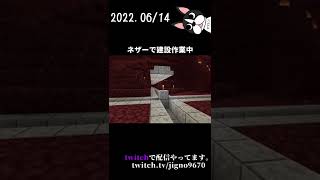 マイクラ日記2022.6/14 ネザーに道 [Minecraft/Vtuber]