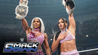 Bianca Belair \u0026 Jade Cargill fight Lash Legend \u0026 Jakara Jackson: SmackDown highlights, Oct. 11, 2024