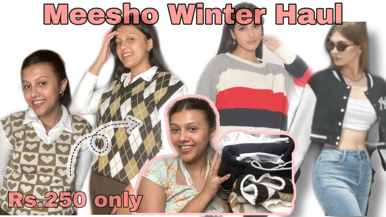 Meesho Winter Haul Starting 250 Only Korean Inspired Sweater