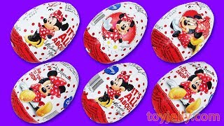 Super Kinder Chocolate Surprise Eggs Minnie Mouse Ice Cream Cup Toys Peppa Pig Baby Nursery Rhymes