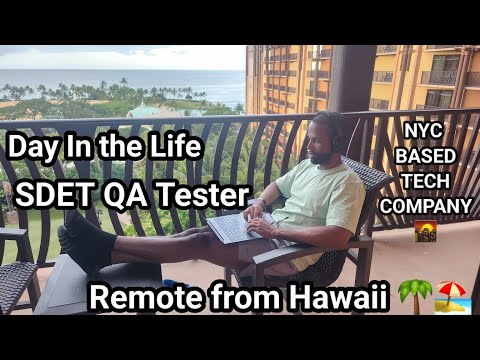 A day in the life of a QA Software Tester SDET NYC REMOTE HAWAII