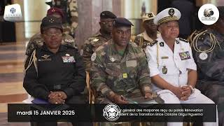 Son Excellence Brice Clotaire Oligui Nguema  a reçu l’État Major du Mapane